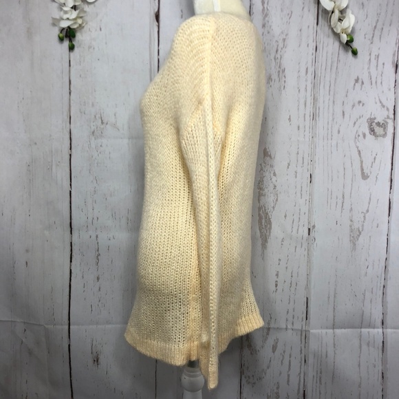 FOREVER 21 CROCHET VANILLA SWEATER S - Picture 5 of 8